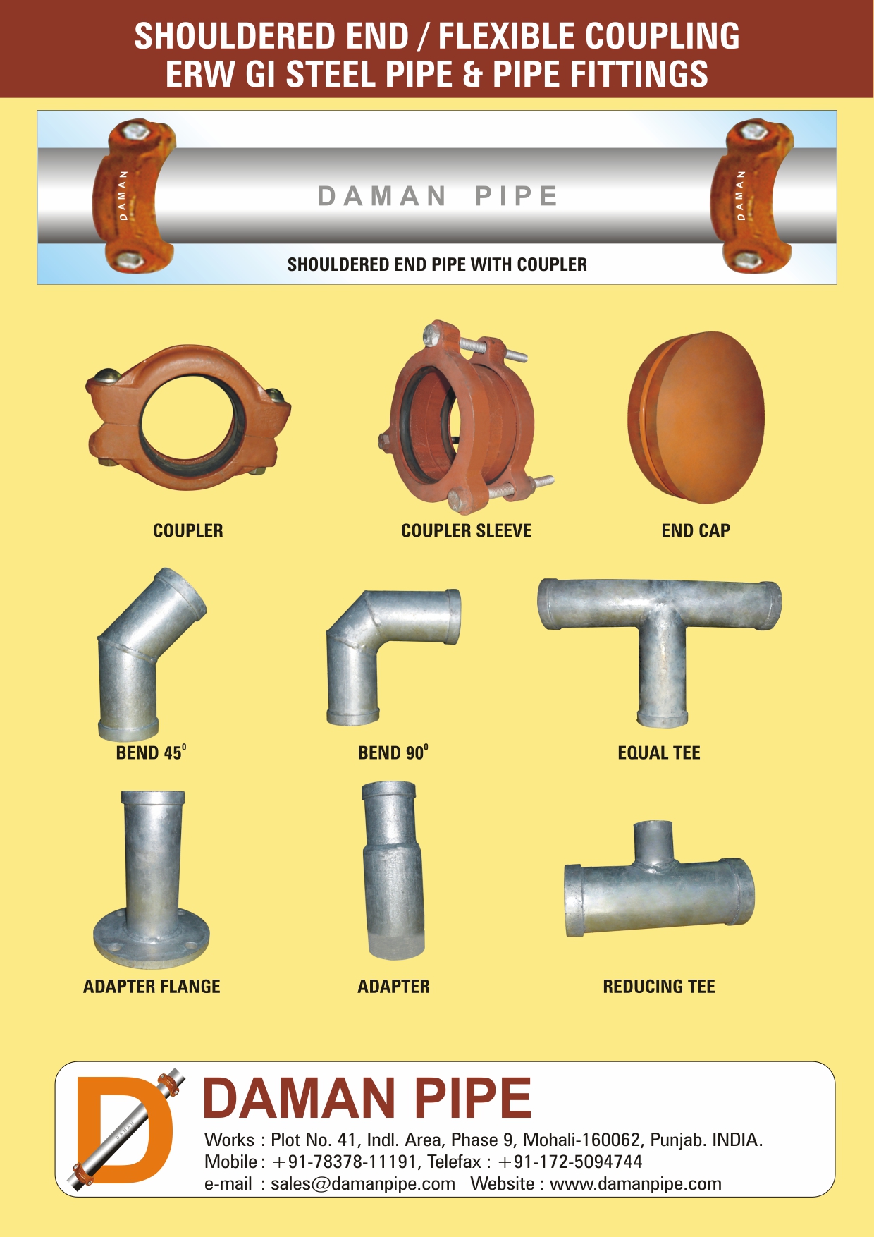 Klambon System Galvanized Steel Pipe & Pipe Fittings Alvenius Victaulic Pipe Fitting manufacturers in India